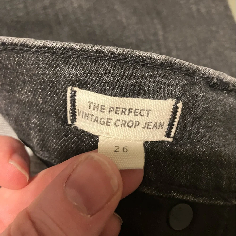 Madewell The Perfect Vintage Crop Jean Straight Leg High Waist 90s Mom Jean